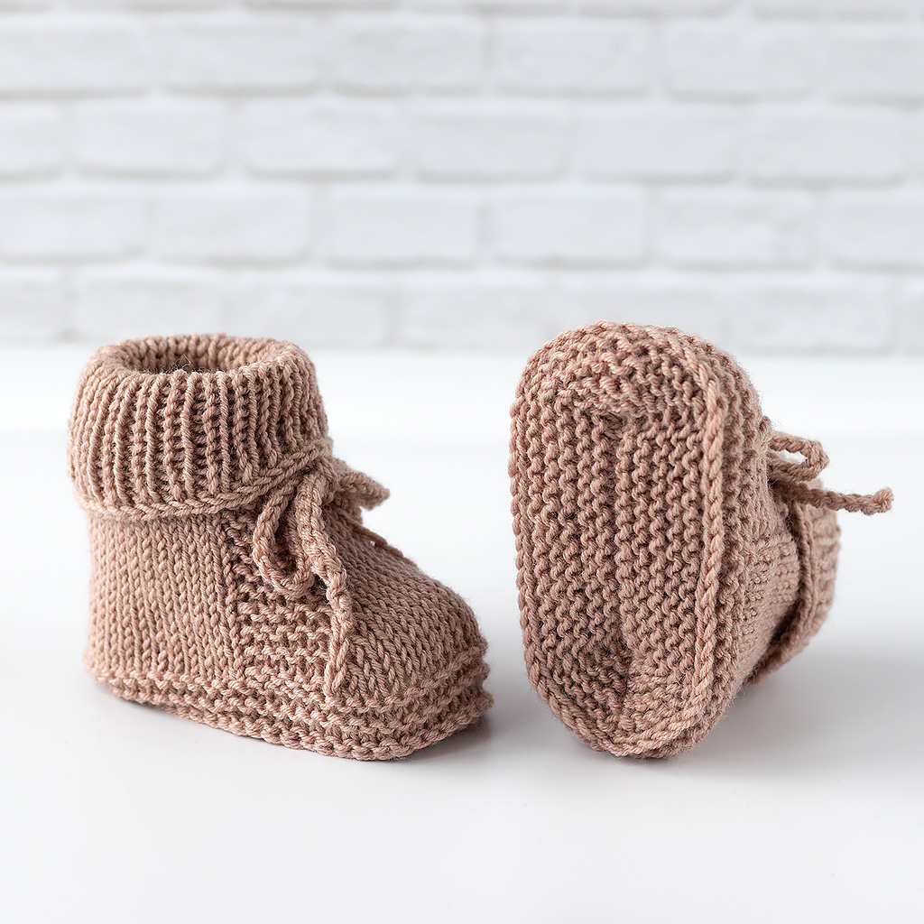 Babyschuhe in Wüstenrose