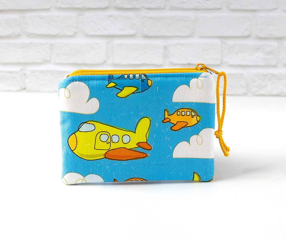 Geldbörse Kinder Flugzeug Rückseite