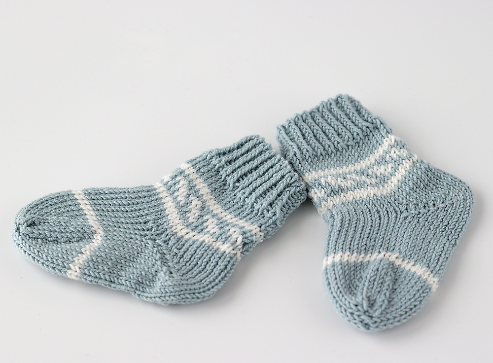 Babysocken dunkelblau blaugrau