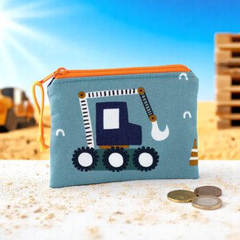 Geldbörse für KInder mit Bagger