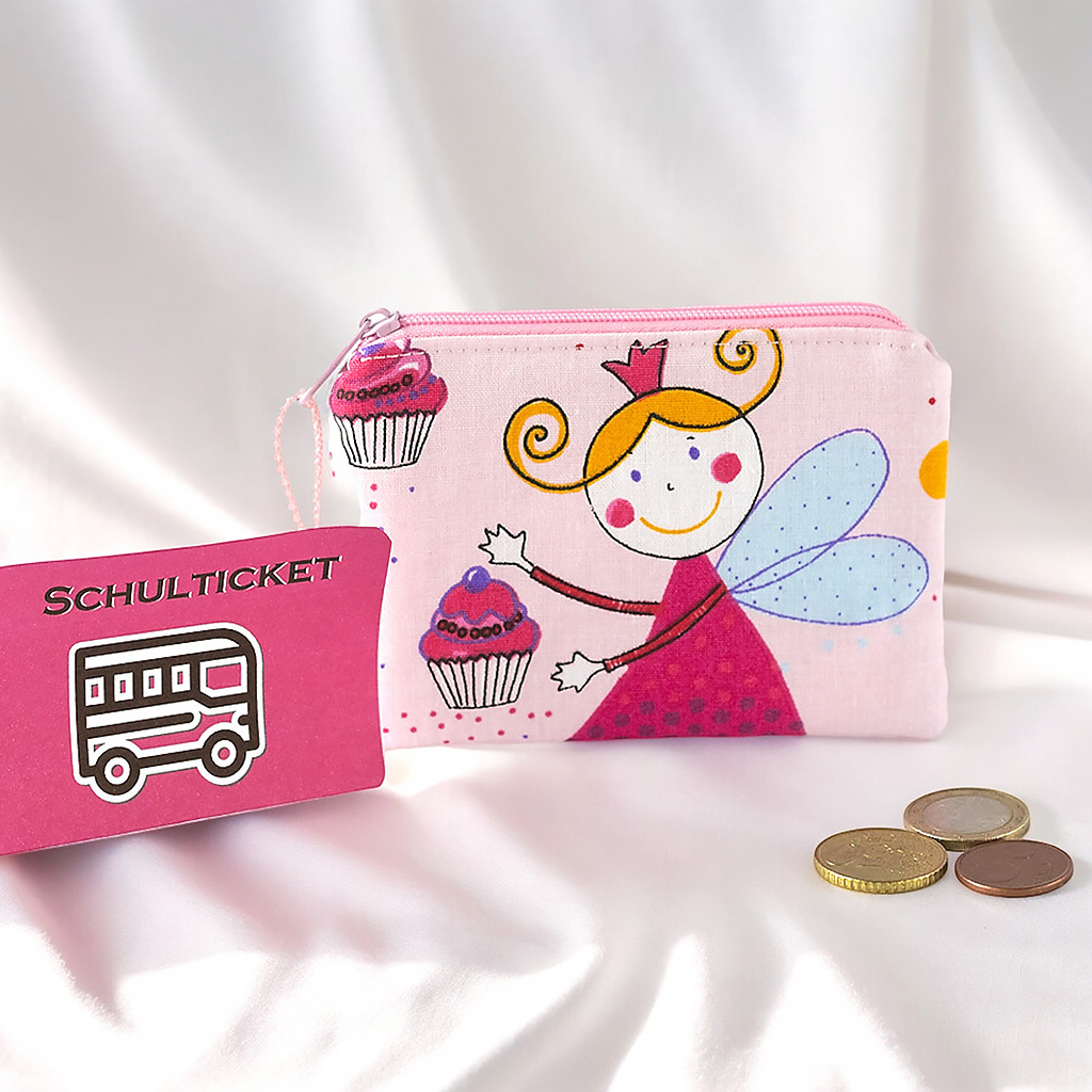 Geldbörse für Kinder mit Cupcake Fee