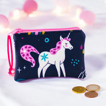 Geldbörse mit Einhorn aus Softshell