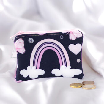 Geldbörse für KInder mit Regenbogen aus Softshell