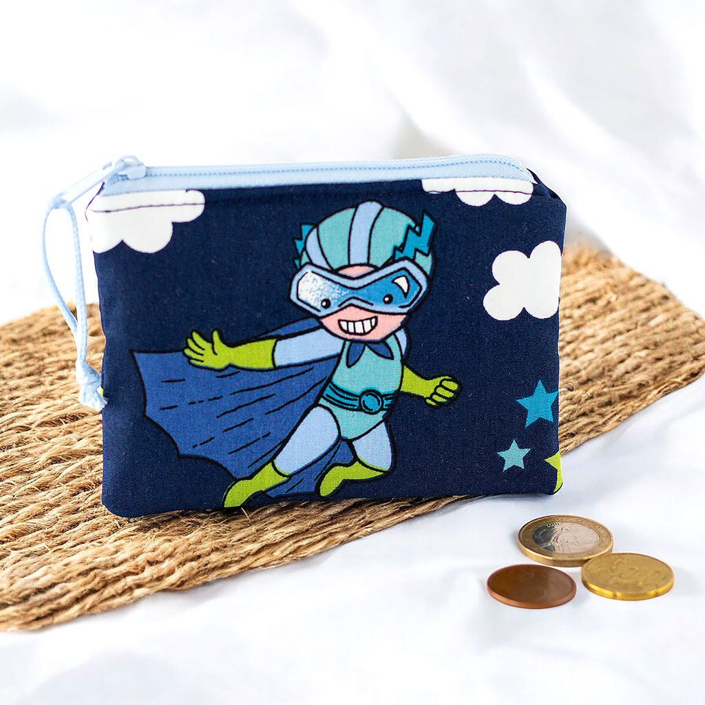 Geldbörse für Kinder mit Superjunge