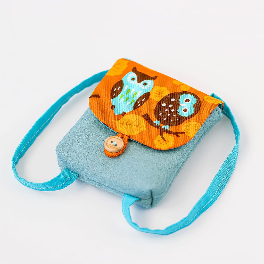 Puppenrucksack Eulen