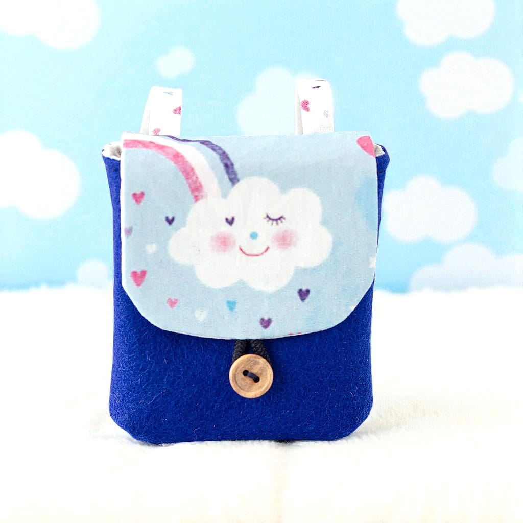 Puppenrucksack für Waldorfpuppen mit Wolke