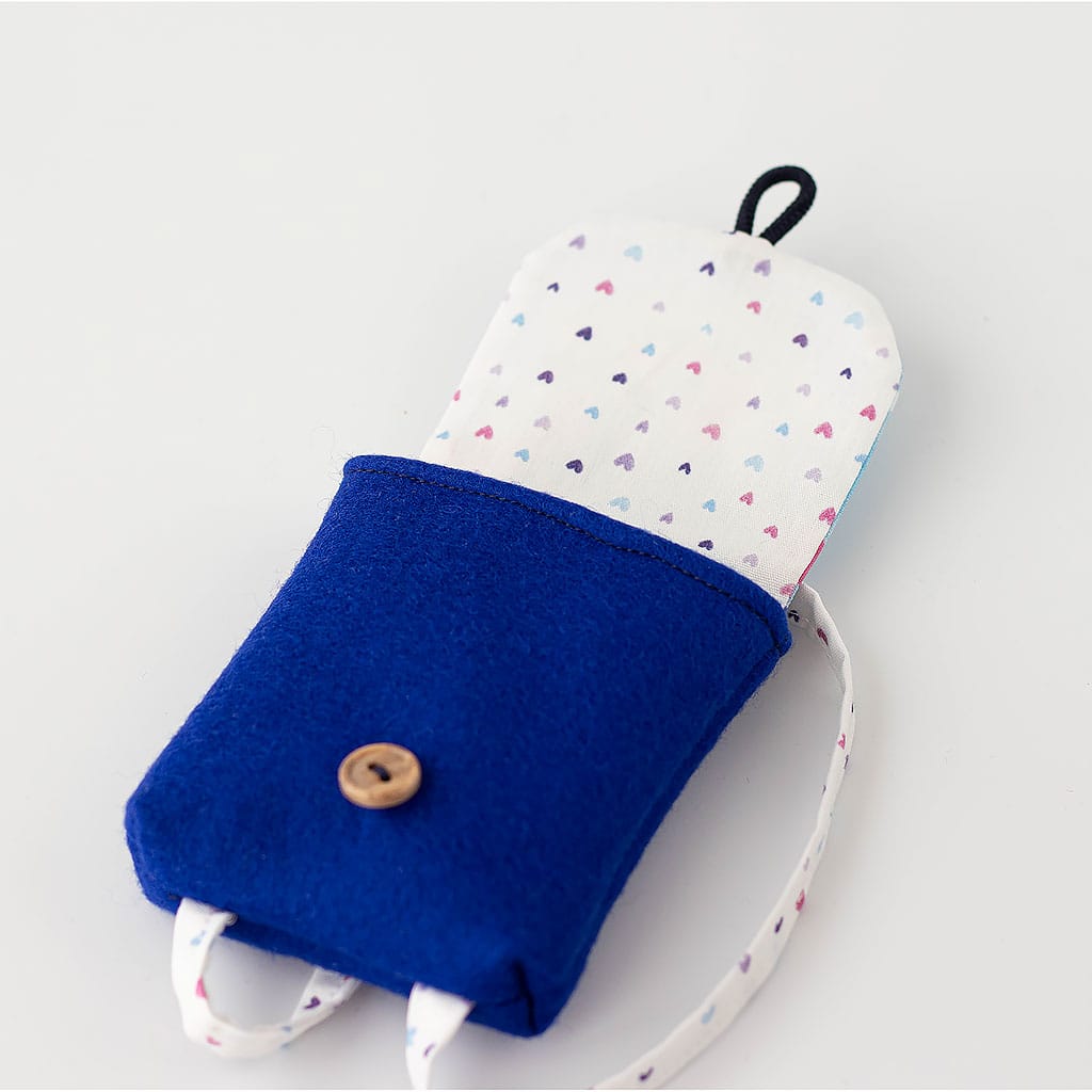 Puppenrucksack Lama und Wolke innen