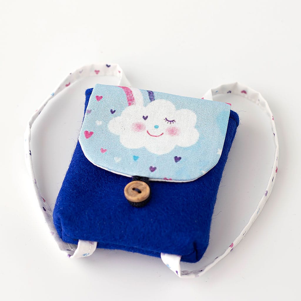 Puppenrucksack Lama und Wolke