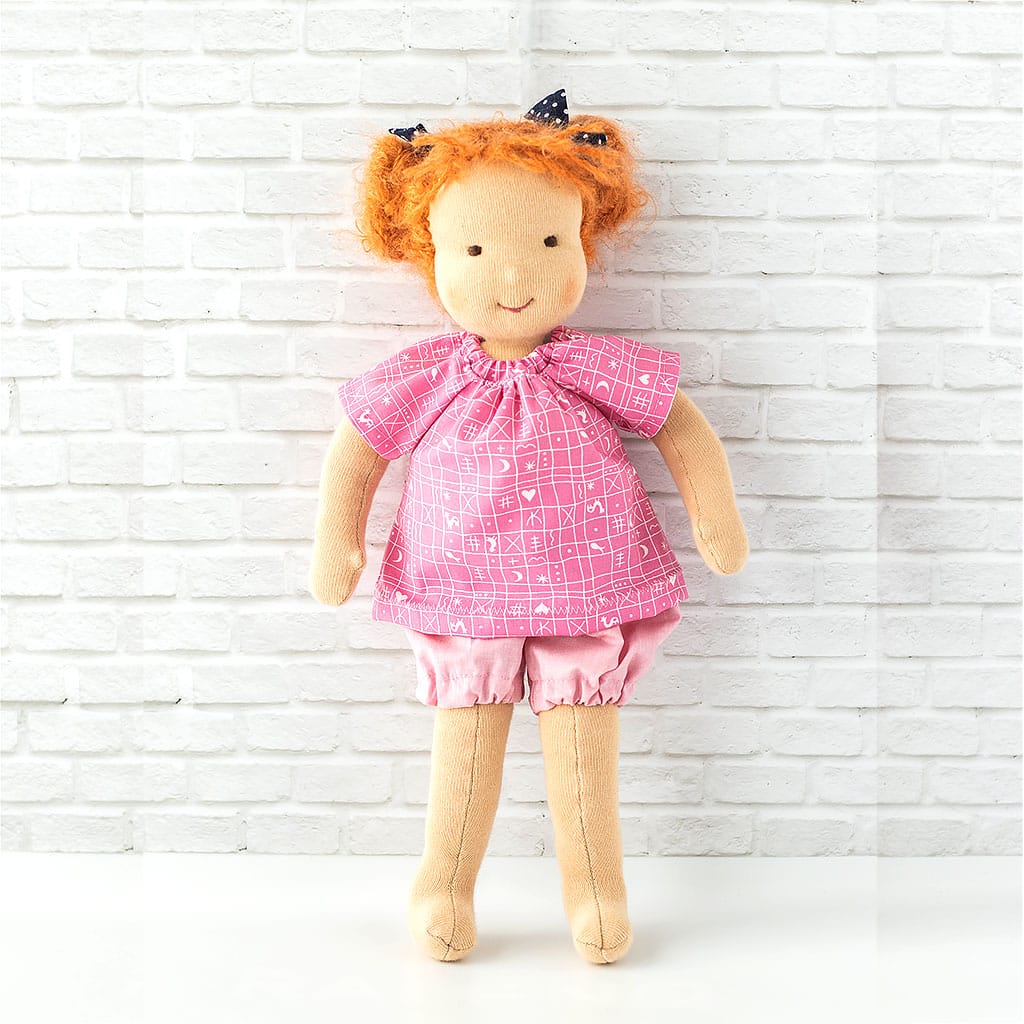 Puppenset Tunika Karomuster