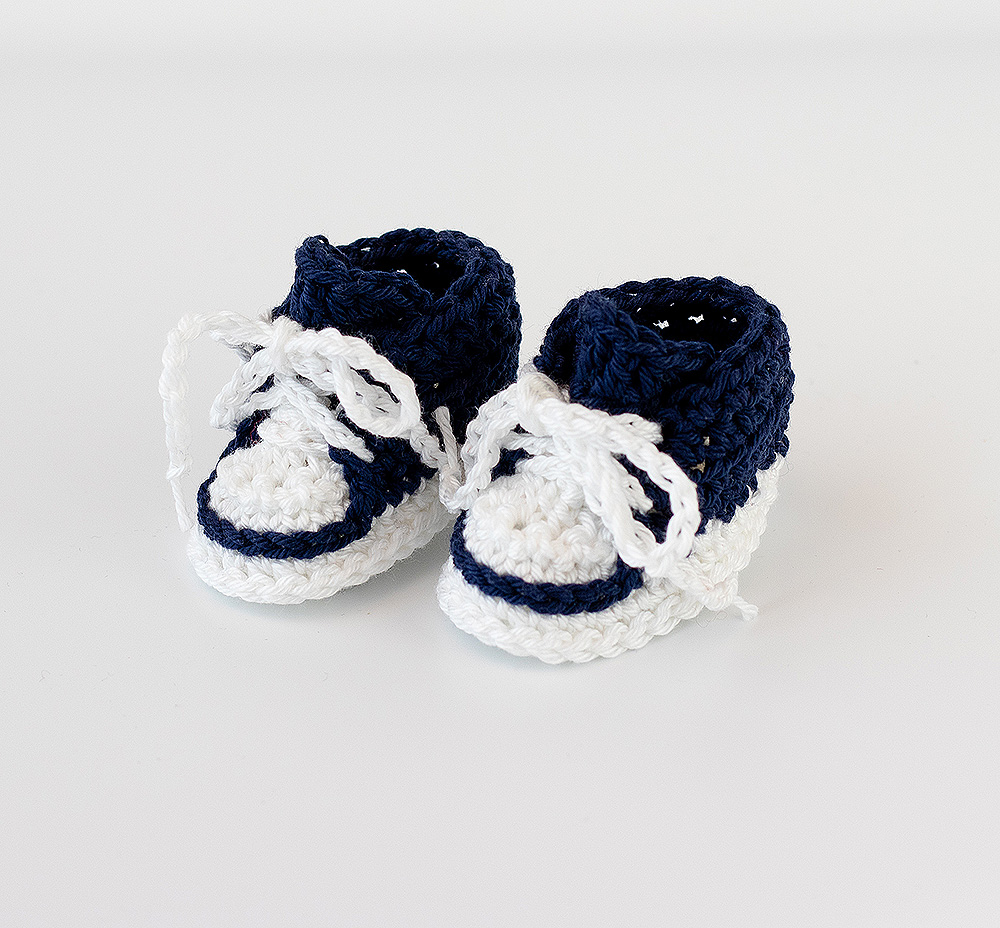 Puppenturnschuhe aus Baumwolle Blau