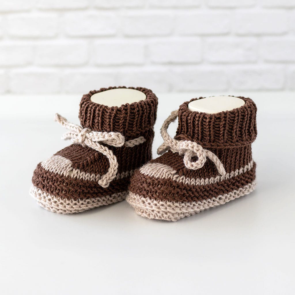 Babyschuhe braun natur