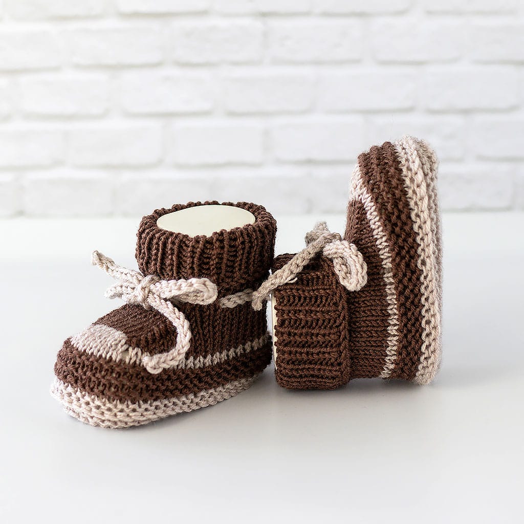 Babyschuhe braun natur
