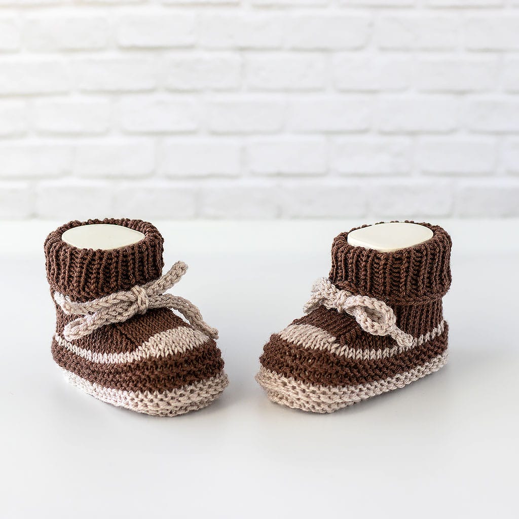 Babyschuhe braun natur