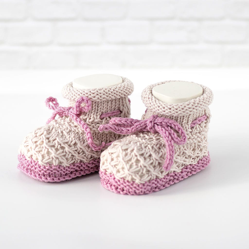 Babyschuhe Rosa und Beere