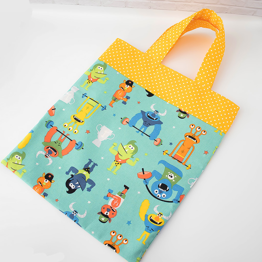 Kindergartenbeutel mit Monstern