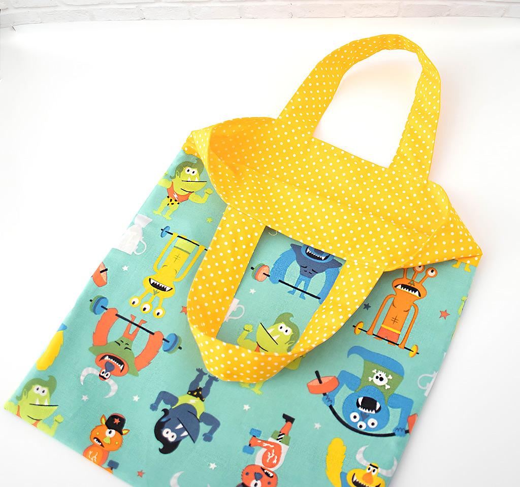 Kindergartenbeutel mit Monstern