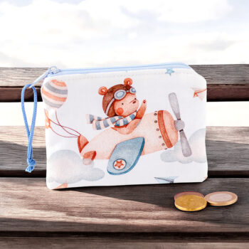 Geldbörse für Kinder mit dem kleinen Flieger