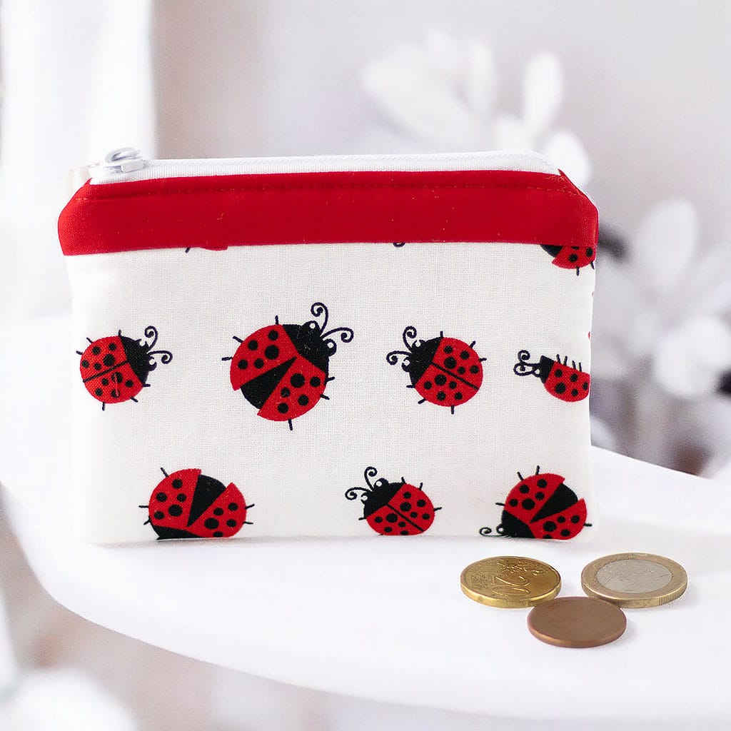 Geldbörse für Kinder mit Marienkäfern