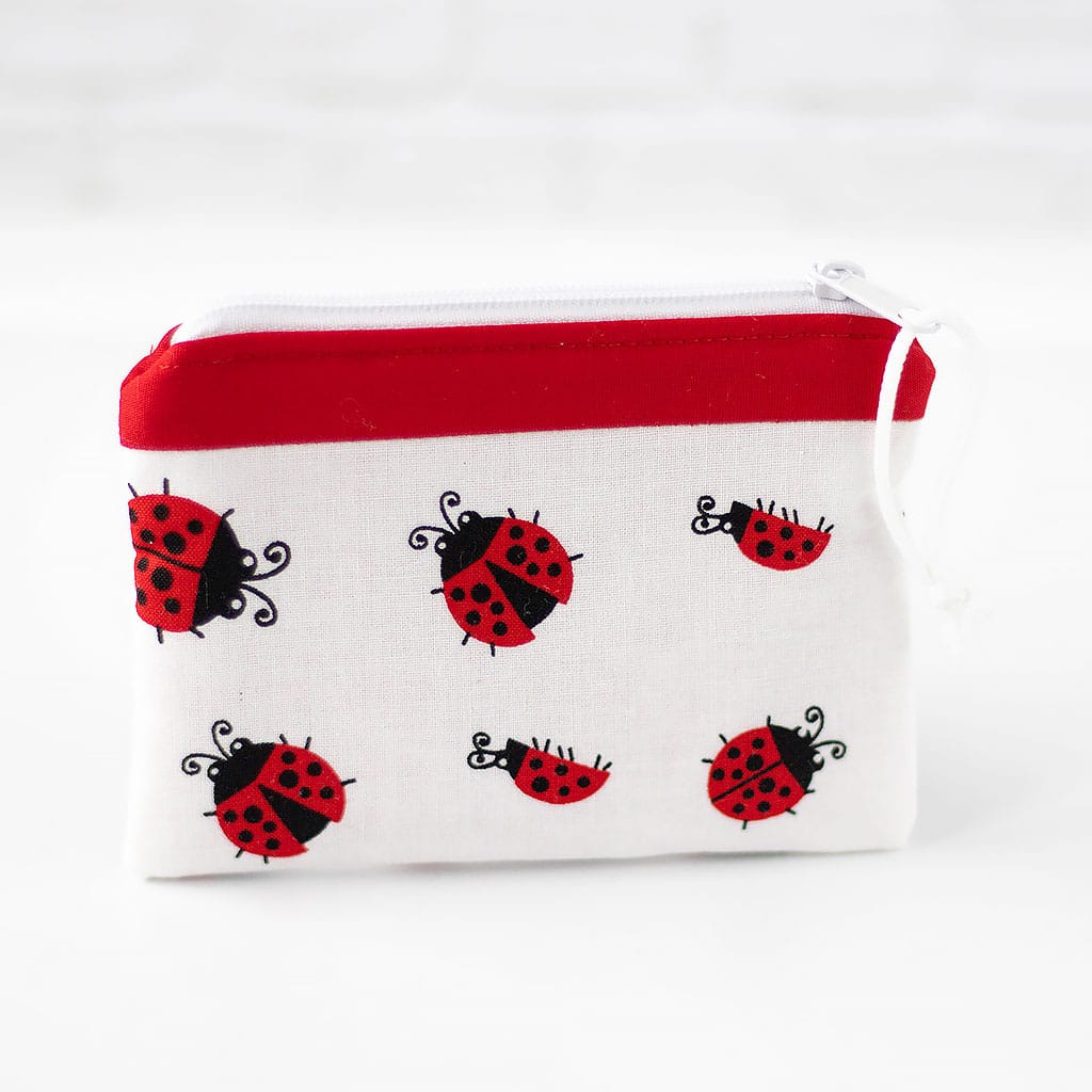 Geldbörse mit Marienkäfern Rückseite