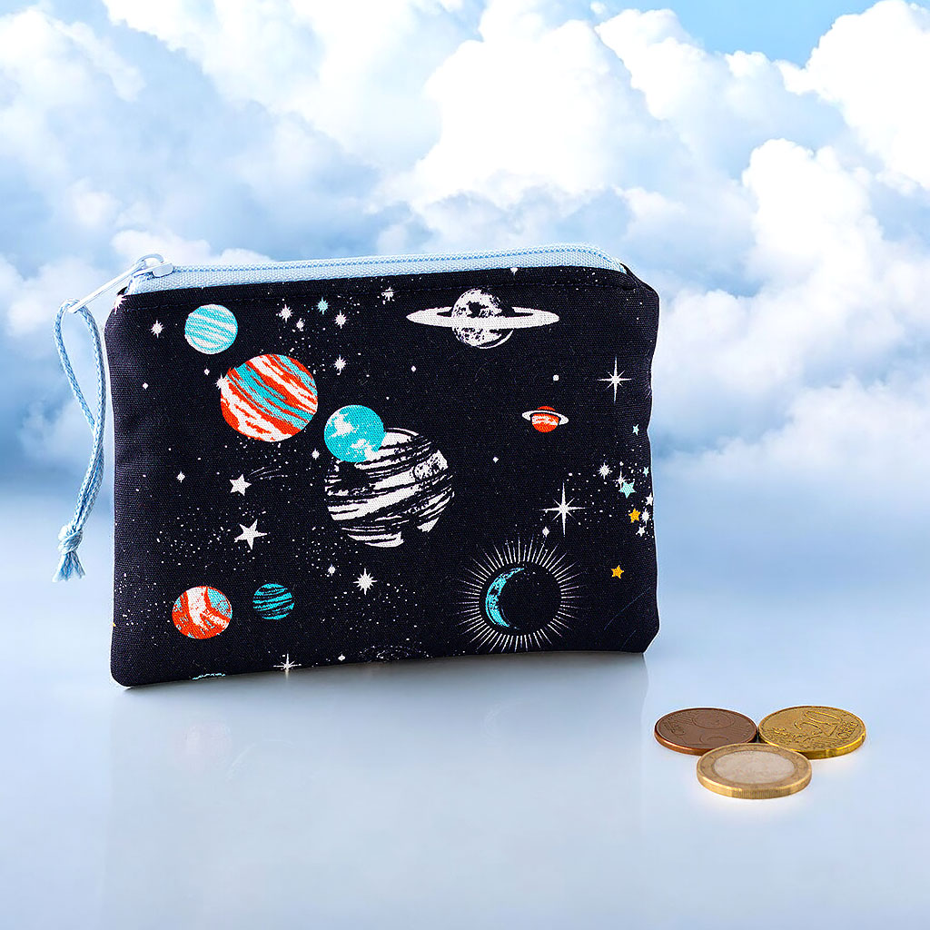 Geldbörse für KInder mit Planeten