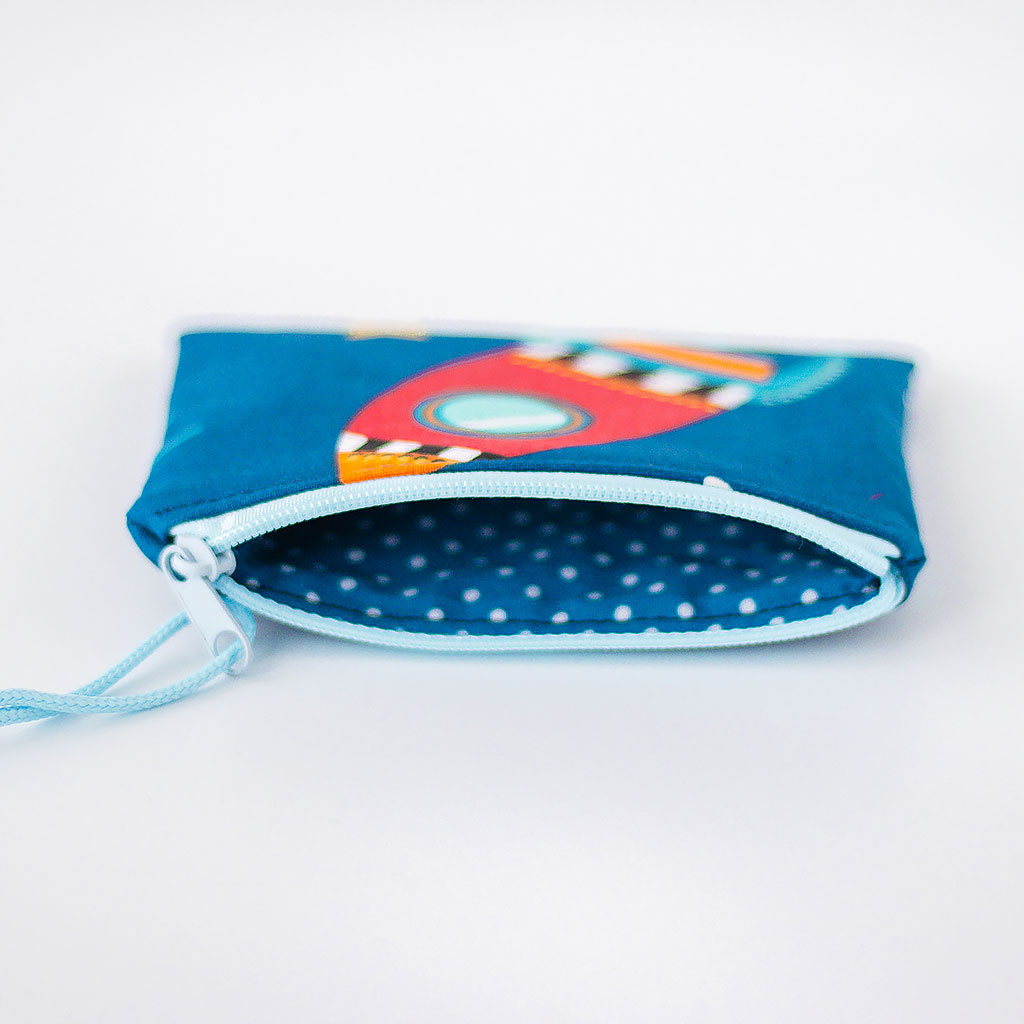 Geldbörse Rakete innen