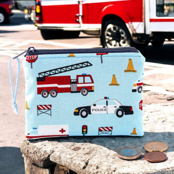 Geldbörse für Kinder mit Rettungsfahrzeuge