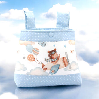 Lenkertasche mit kleinem Flieger von Barun-Kids