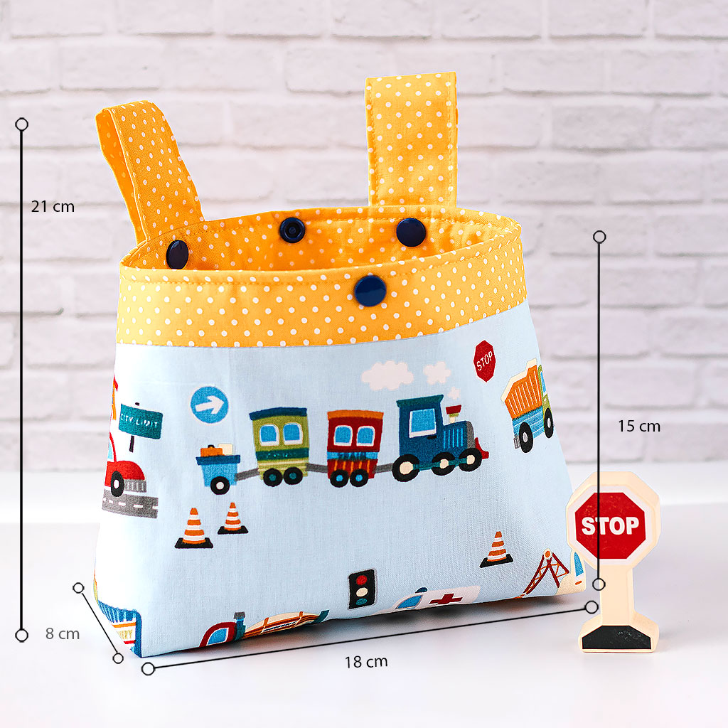 Lenkertasche für Kinder mit Autos groß Maße