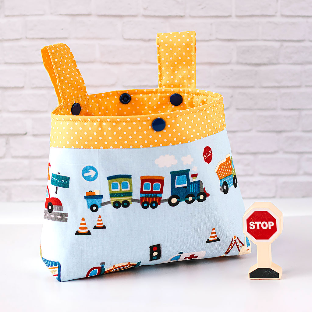 Lenkertasche für Kinder mit Autos groß