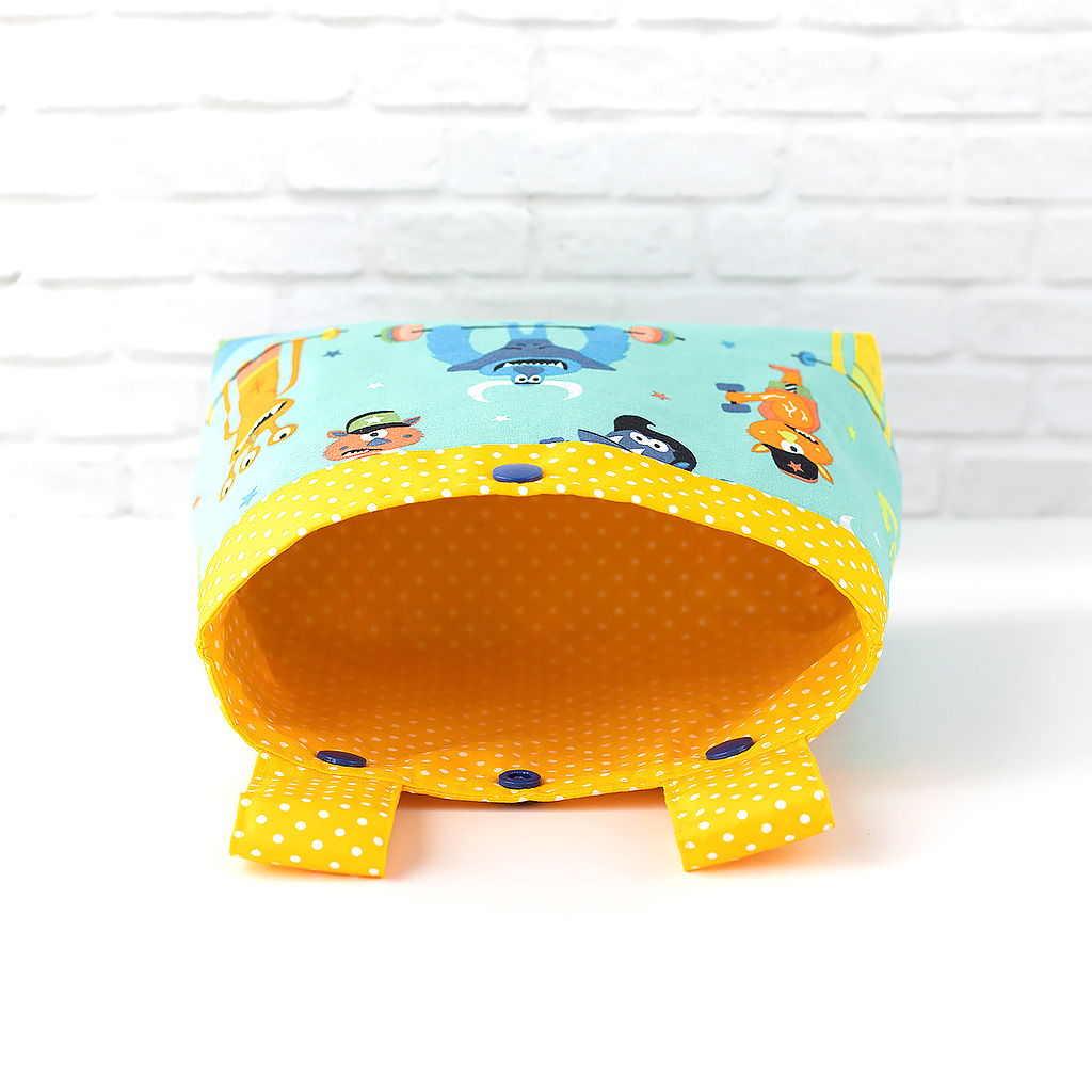 Lenkertasche für Kinder mit Monstern, innen