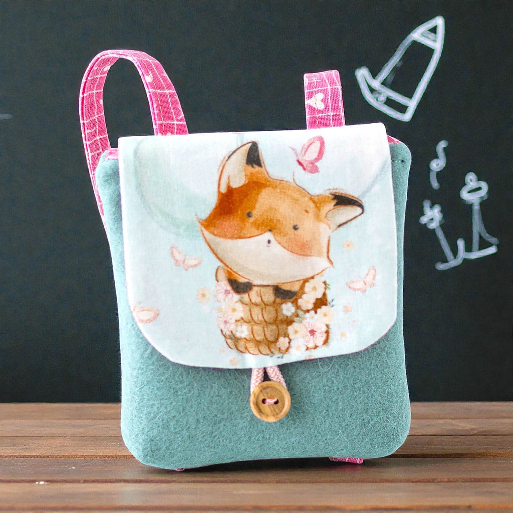 Puppenrucksack kleiner Fuchs für Waldorfpuppen von Barun-Kids