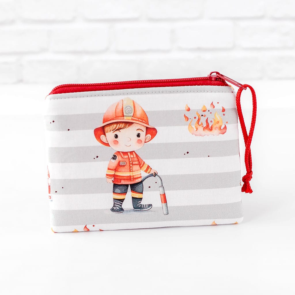 Geldbörse Feuerwehr und Feuerwehrjungen, Rückseite