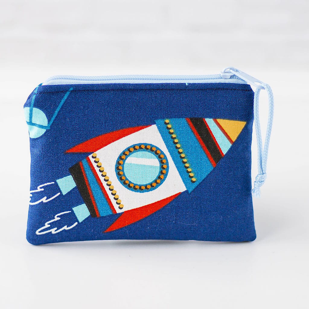 Geldbörse Rakete, rückseite