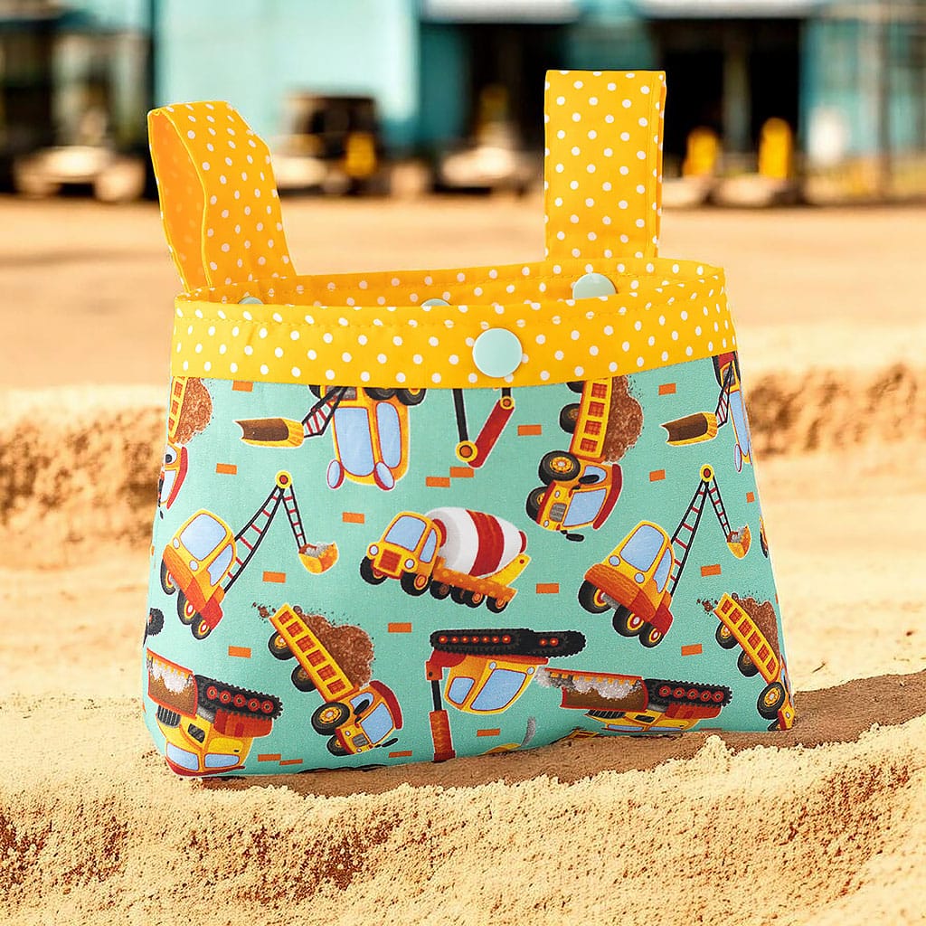 Lenkertasche mit lustigen Baufahrzeugen für kleine Laufräder von Barun-Kids