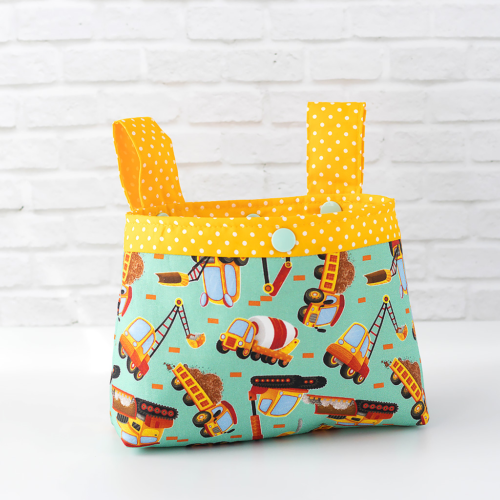 Lenkertasche mit lustigen Baufahrzeugen, klein