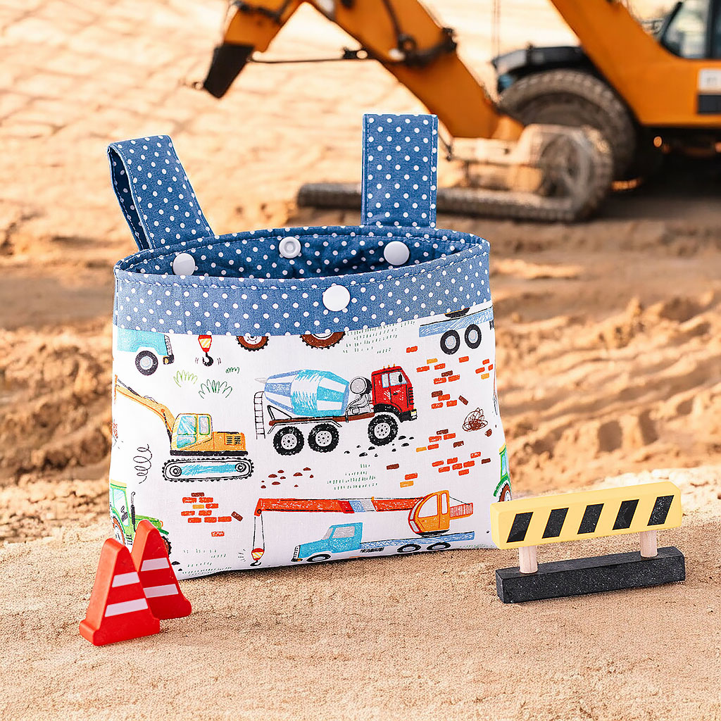 Lenkertasche mit Baufahrzeugen von Barun-Kids