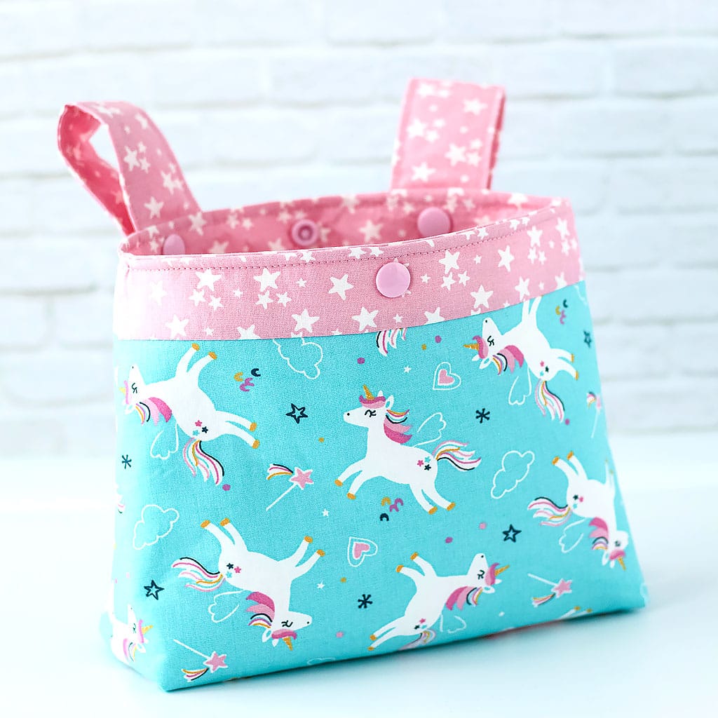 Lenkertasche Kinder mit Einhorn mint, groß