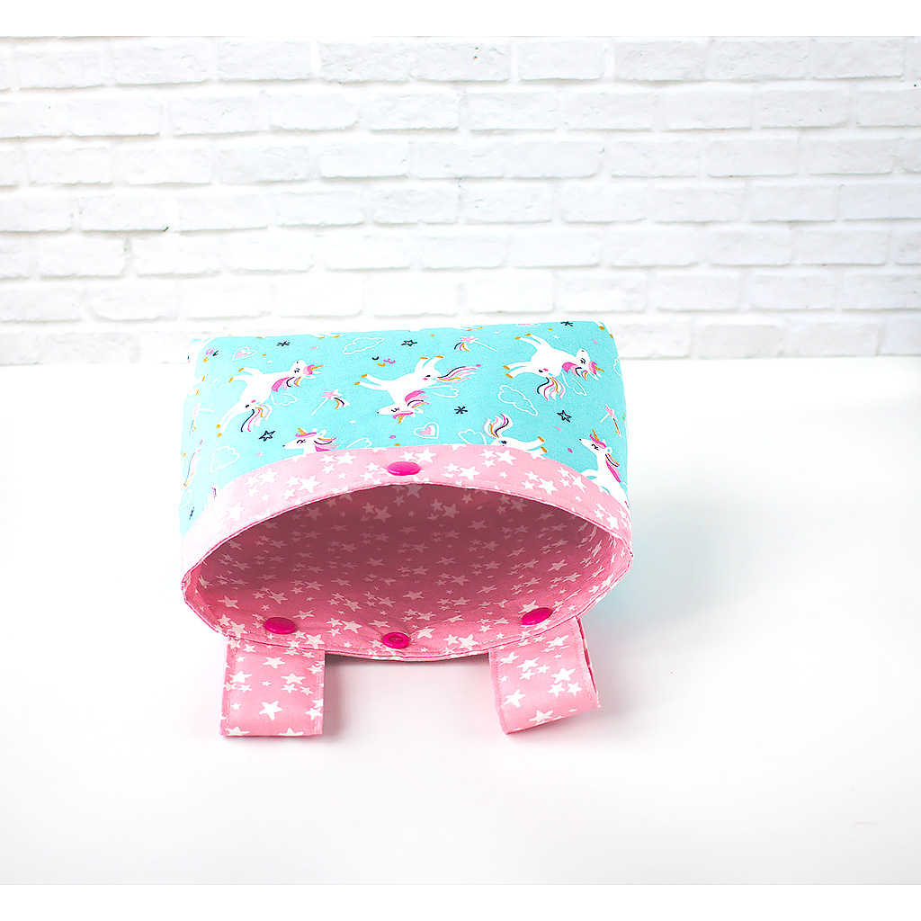 Lenkertasche Kinder mit Einhorn mint innen