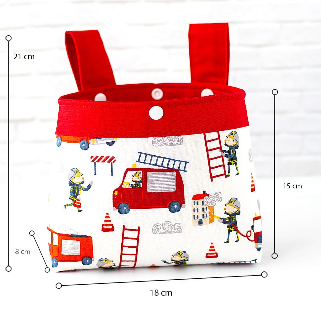 Lenkertasche mit Feuerwehr Feuerwehrmänner, groß Maße