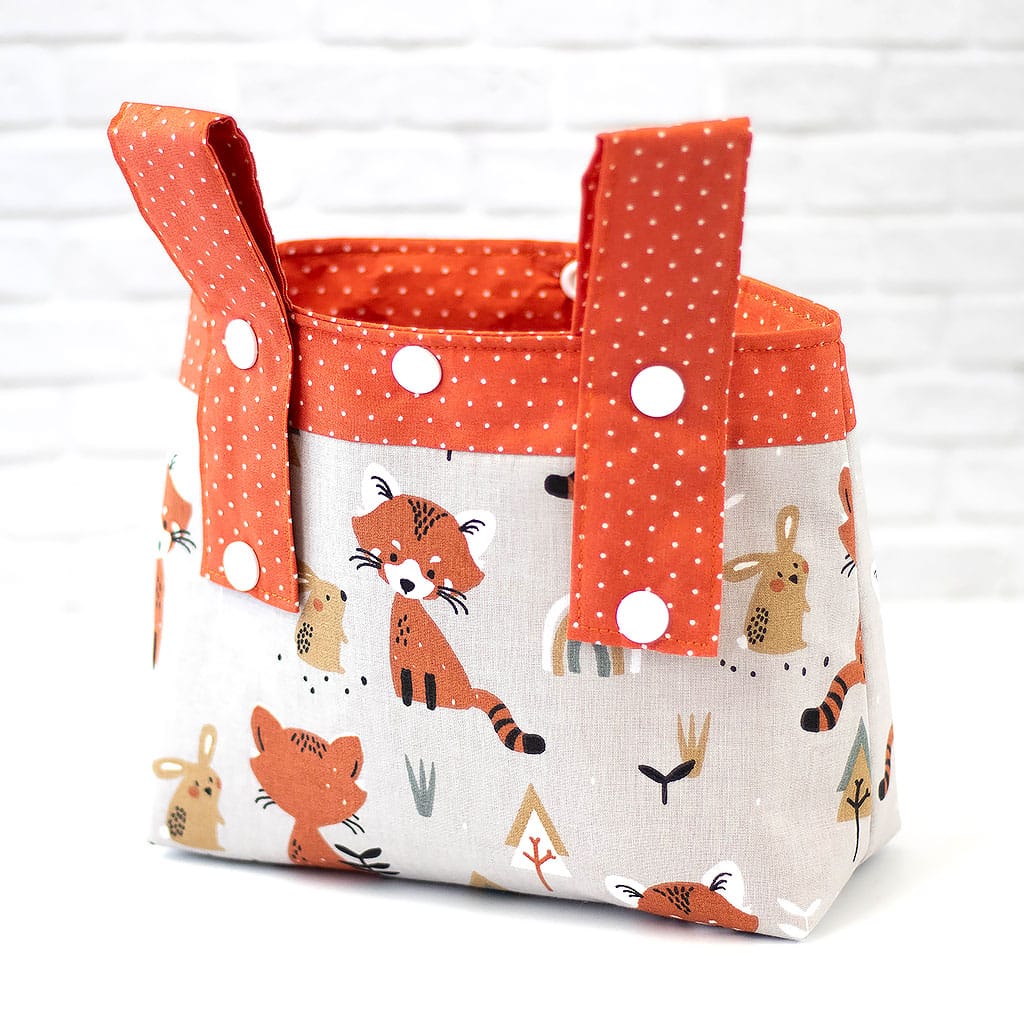 Lenkertasche Kinder Fuchs und Hase, Rückseite