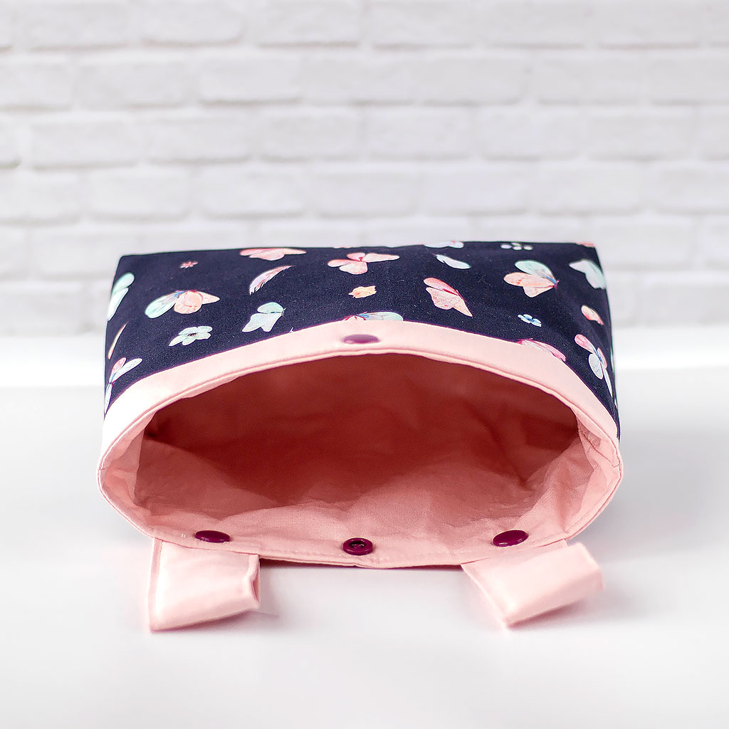 Lenkertasche mit Schmetterlingen, innen