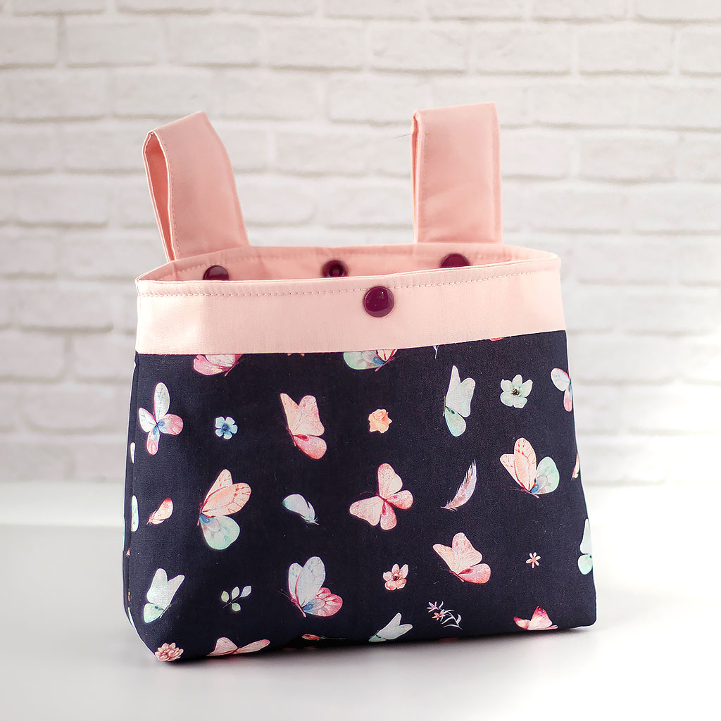 Lenkertasche mit Schmetterlingen,