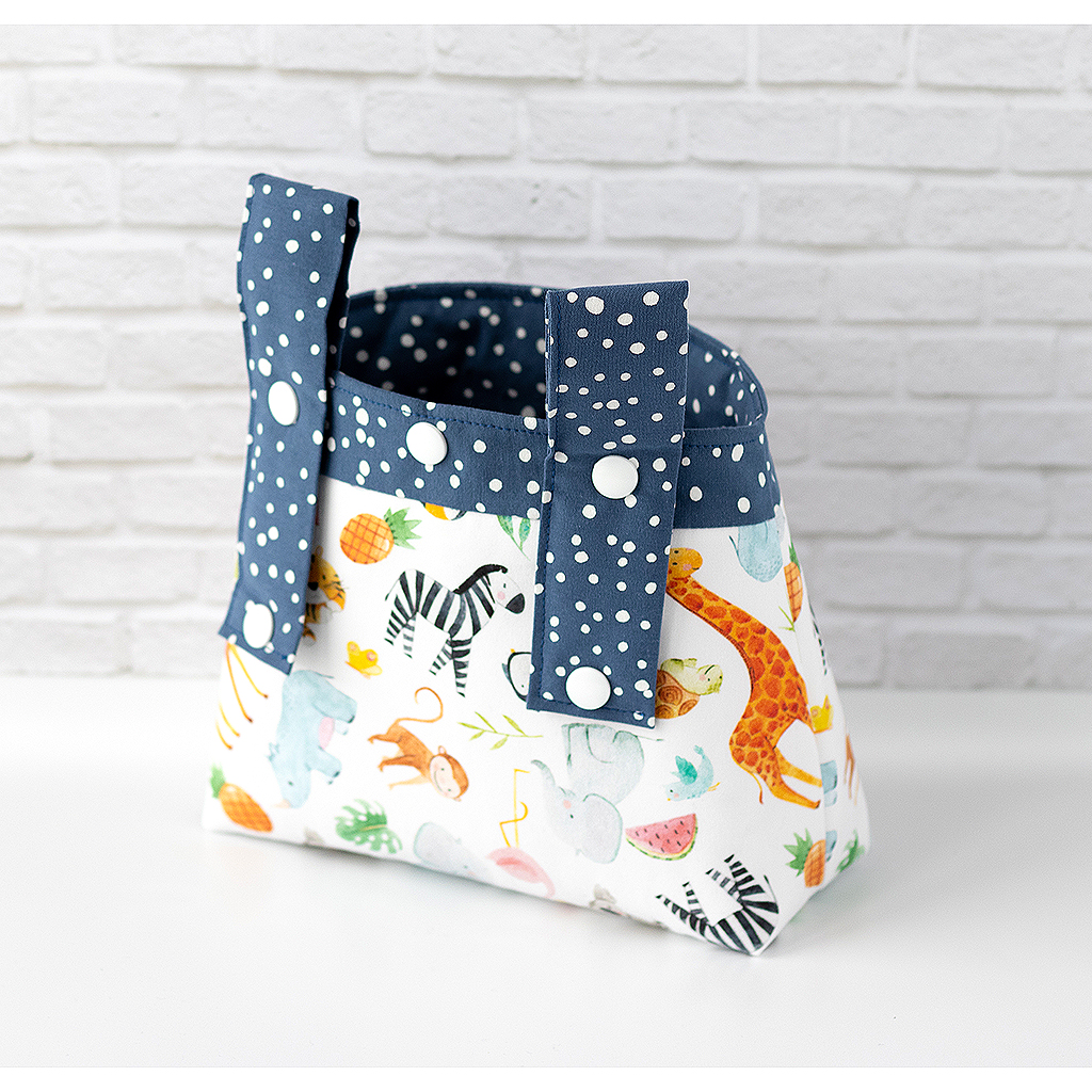 Lenkertasche mit Wildtieren, Rückseite