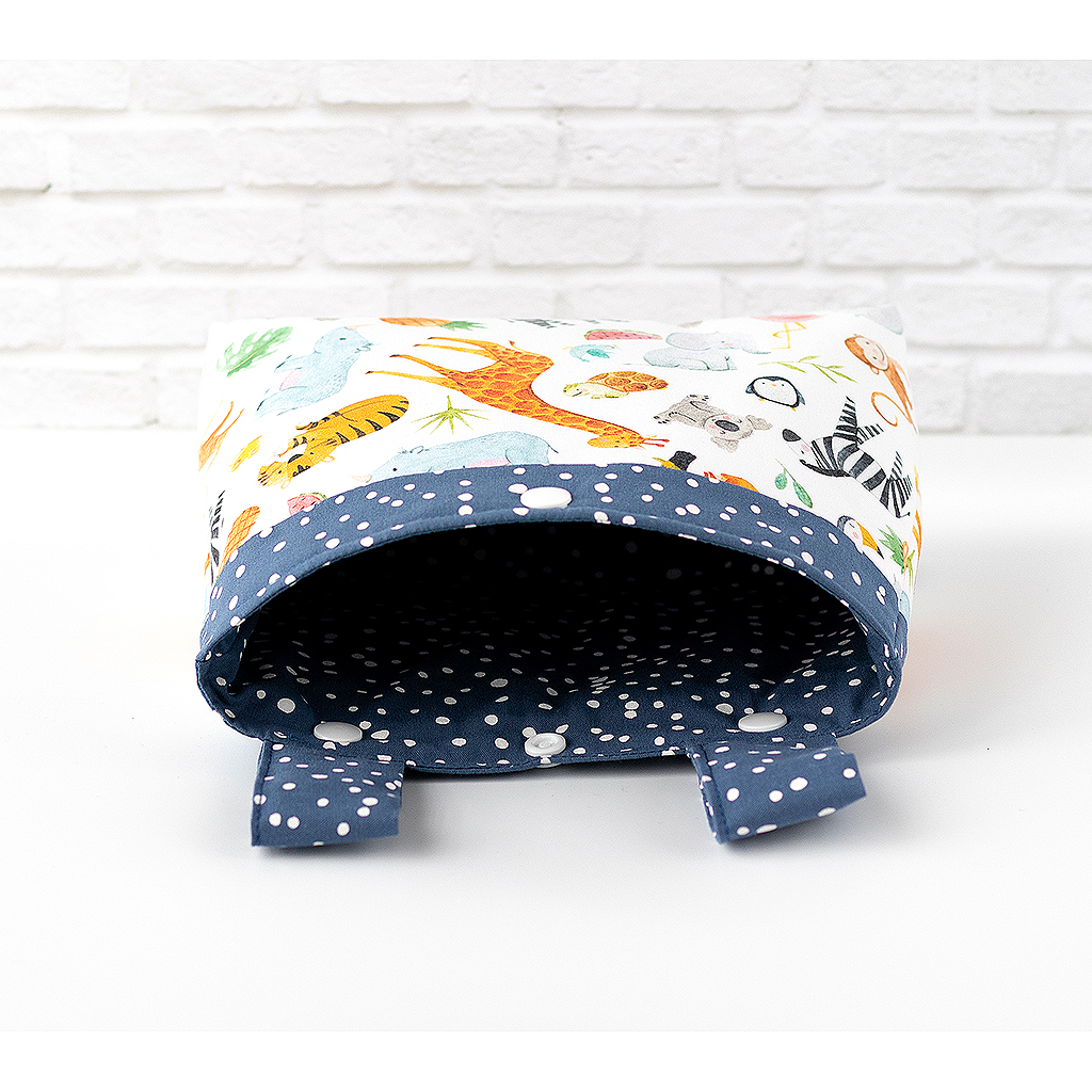 Lenkertasche mit Wildtieren, innen