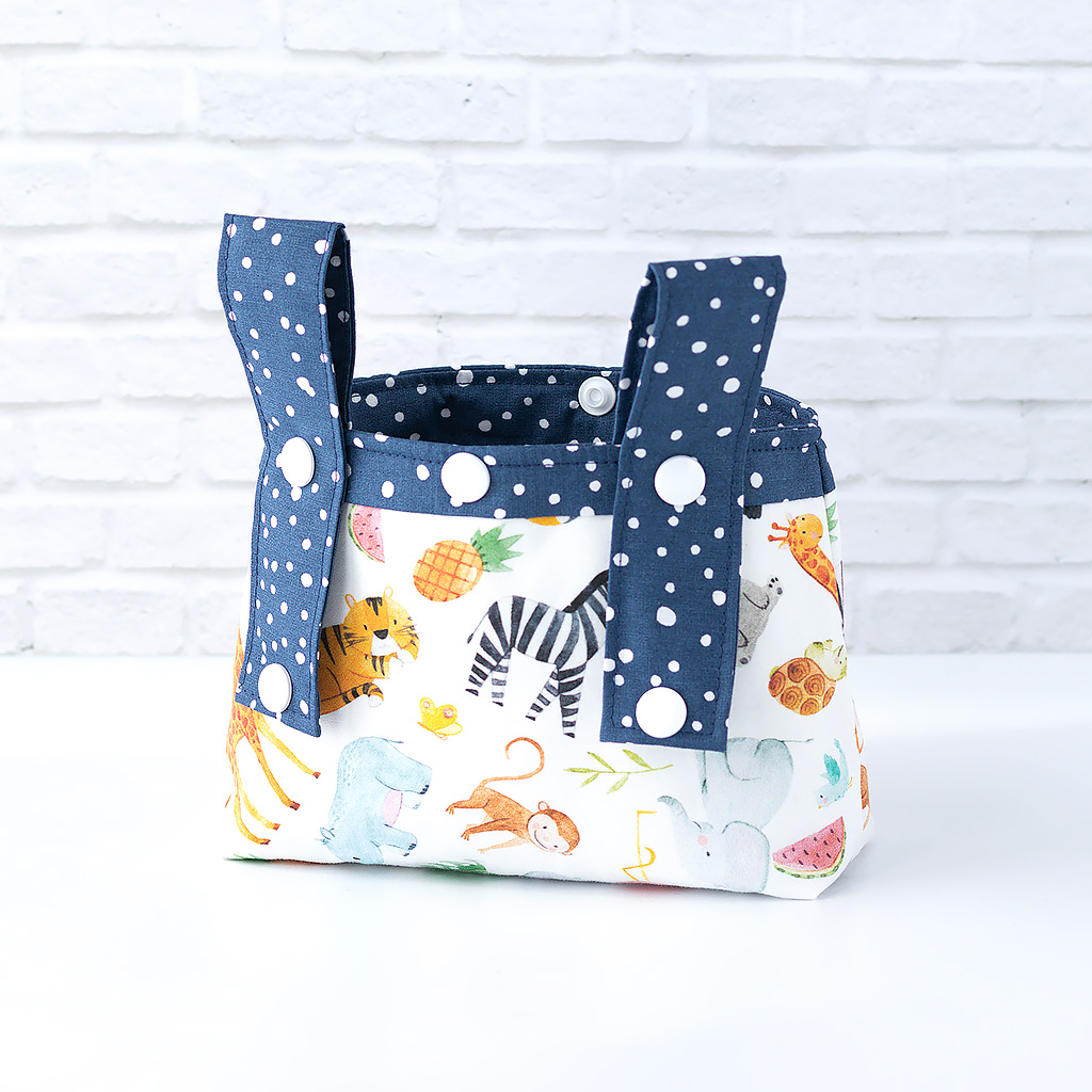 Lenkertasche mit Wildtieren, klein rückseite