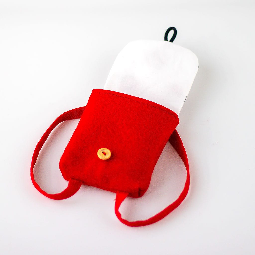 Puppenrucksack Marienkäfer, innen