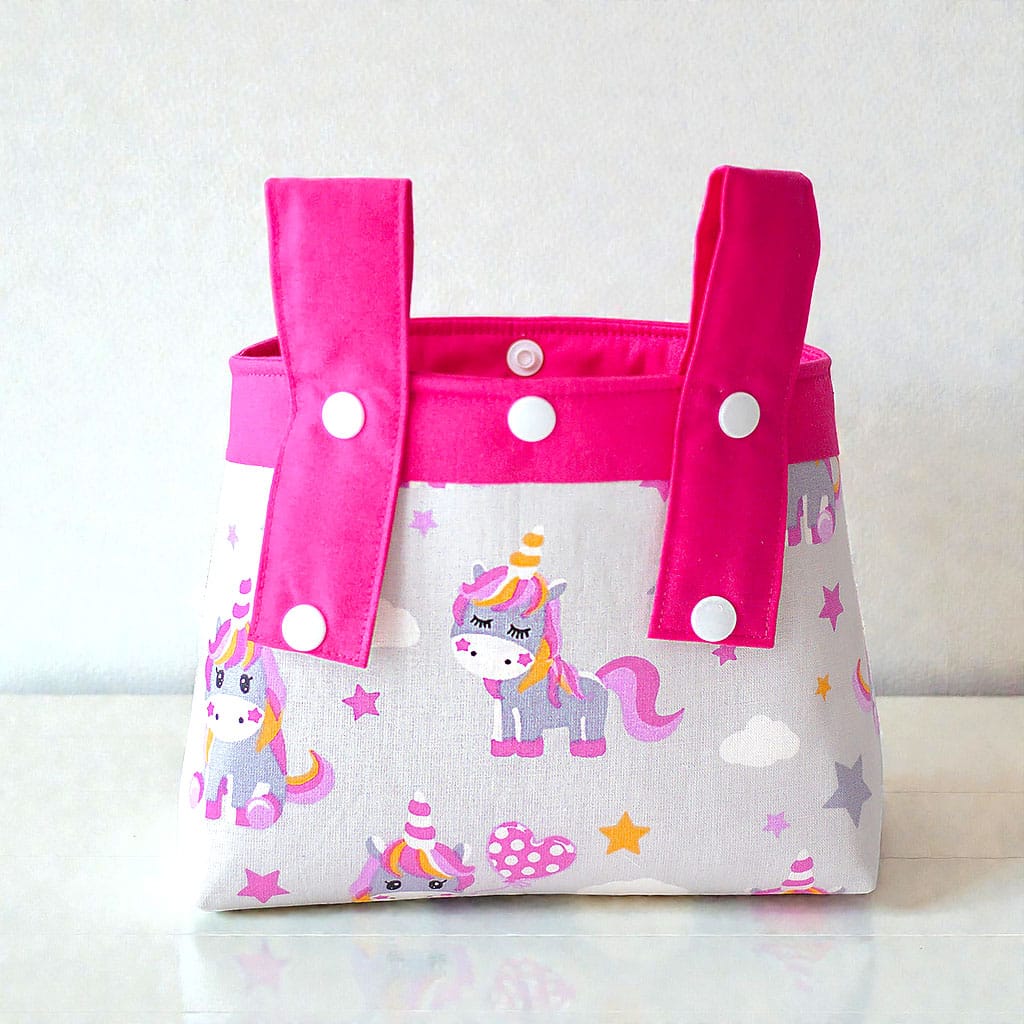 Lenkertasche Einhorn mit Herz, Rückseite