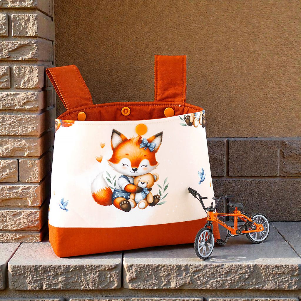 Lenkertasche für Kinder mit Fuchs und Teddybär von Barun-Kids