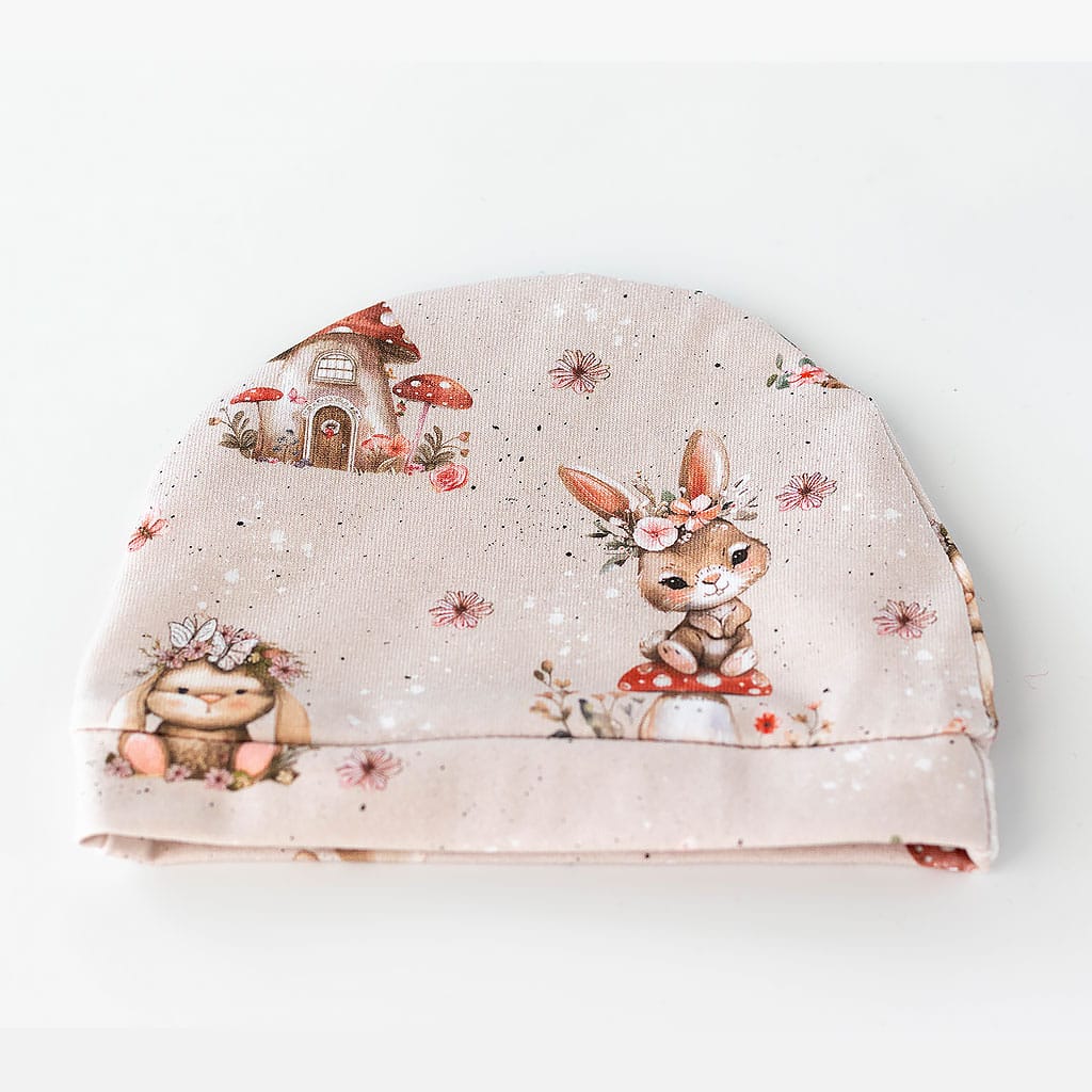 Puppenset Hase, Mütze rückseite
