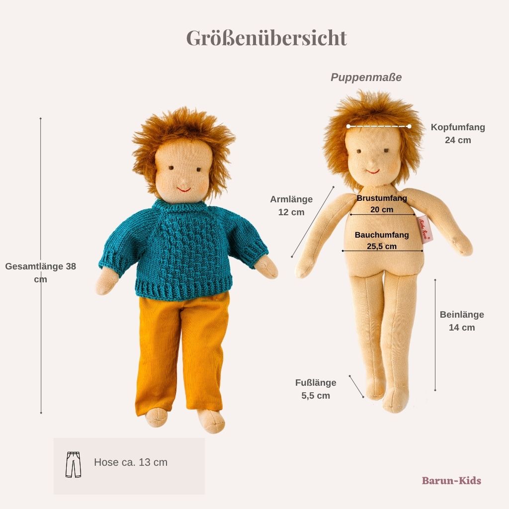 Puppen- und Hosenmaße